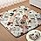 Blissful Diary Portable Baby Play Mats for Floor, Thicker Cushioned Foldable Baby Crawling Mat for Indoor Outdoor, Modern Abstract 43 X 43