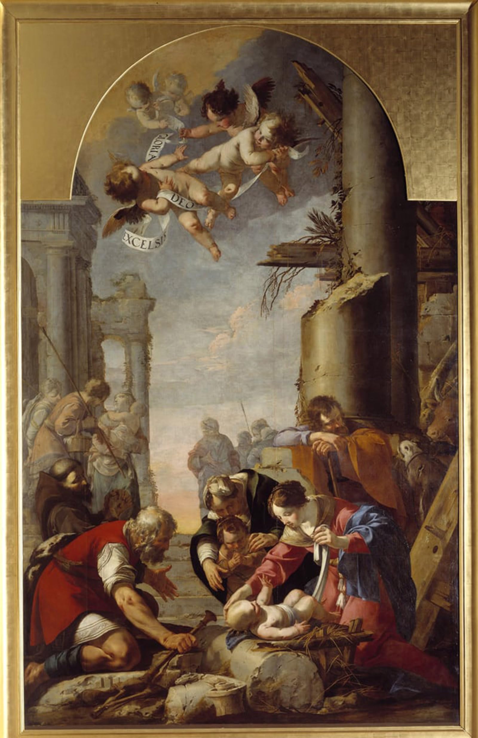 SERENDIPITP Vintage Picture Print on Canvas Wall Art Poster the Adoration of the Shepherds Painting by Laurent De La Hyre Artwork Print Poster for Wall Decor 60x90cm