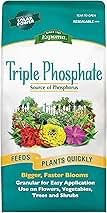 Espoma Triple Phosphate Fertilizer 0-45-0, 6.5lb. Bag; Promotes Root Growth and Blooming in All Flowering Plants, Trees, Shrubs, and Vegetables. Granular for Easy Application. Pack of One.