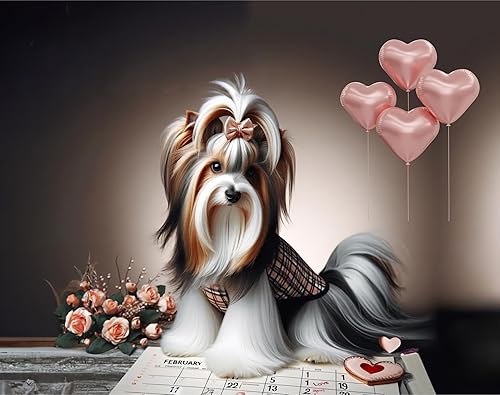 Miniatura 2 de Calendario Biewer Terrier, regalos de Biewer Terrier, calendario de Biewer Terrier 2024, calendario de pared Biewer Terrier 2024