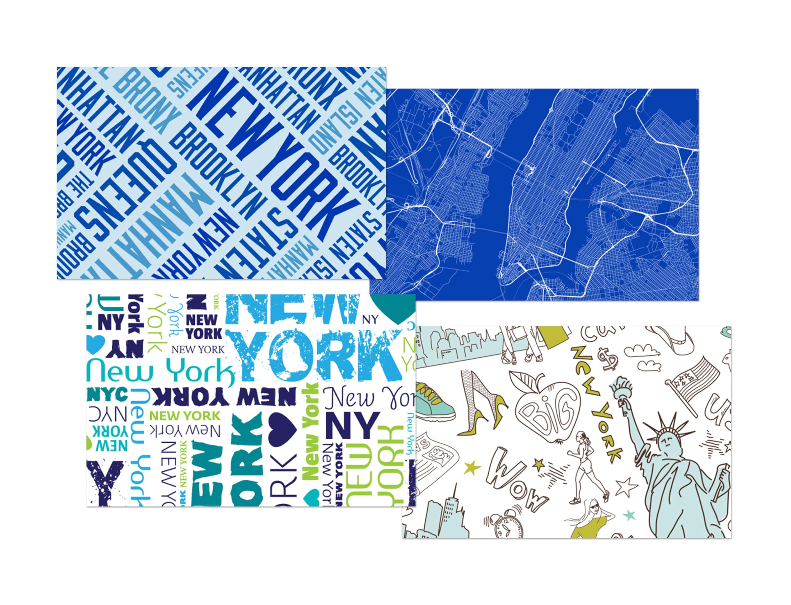 DV DESIGN Set of 4 New York Blue Ballpoint Pens - Image 2