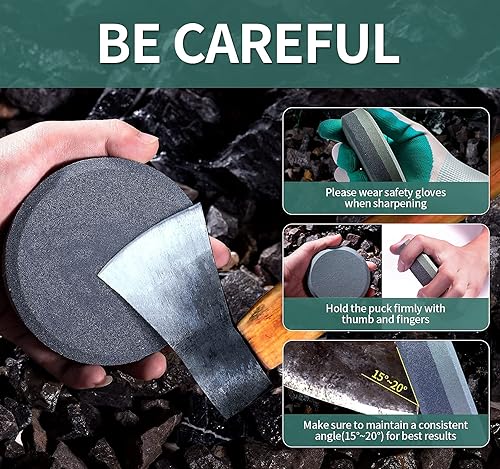 Miniatura 7 de Afilador multiusos de doble grano y afilador de herramientas con caja de bambú