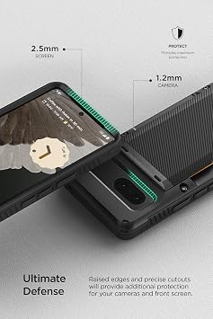 VRS Pixel 7 Compatible Shockproof Case Card Storage/Strap Hole Included Smartphone Case Resistant Shockproof Scratch Drop Prevention Hard Tough Cover Compatible with Google Pixel7 Damda Glide Pro