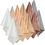 Syhood 12 Pieces Face Wash Cloth 12 x 12 in Makeup Remover Cloths Towel Coral Velvet Facial Microfiber Soft Fast Drying Facial Cleansing Towel for Face(Mix Dark Colors)