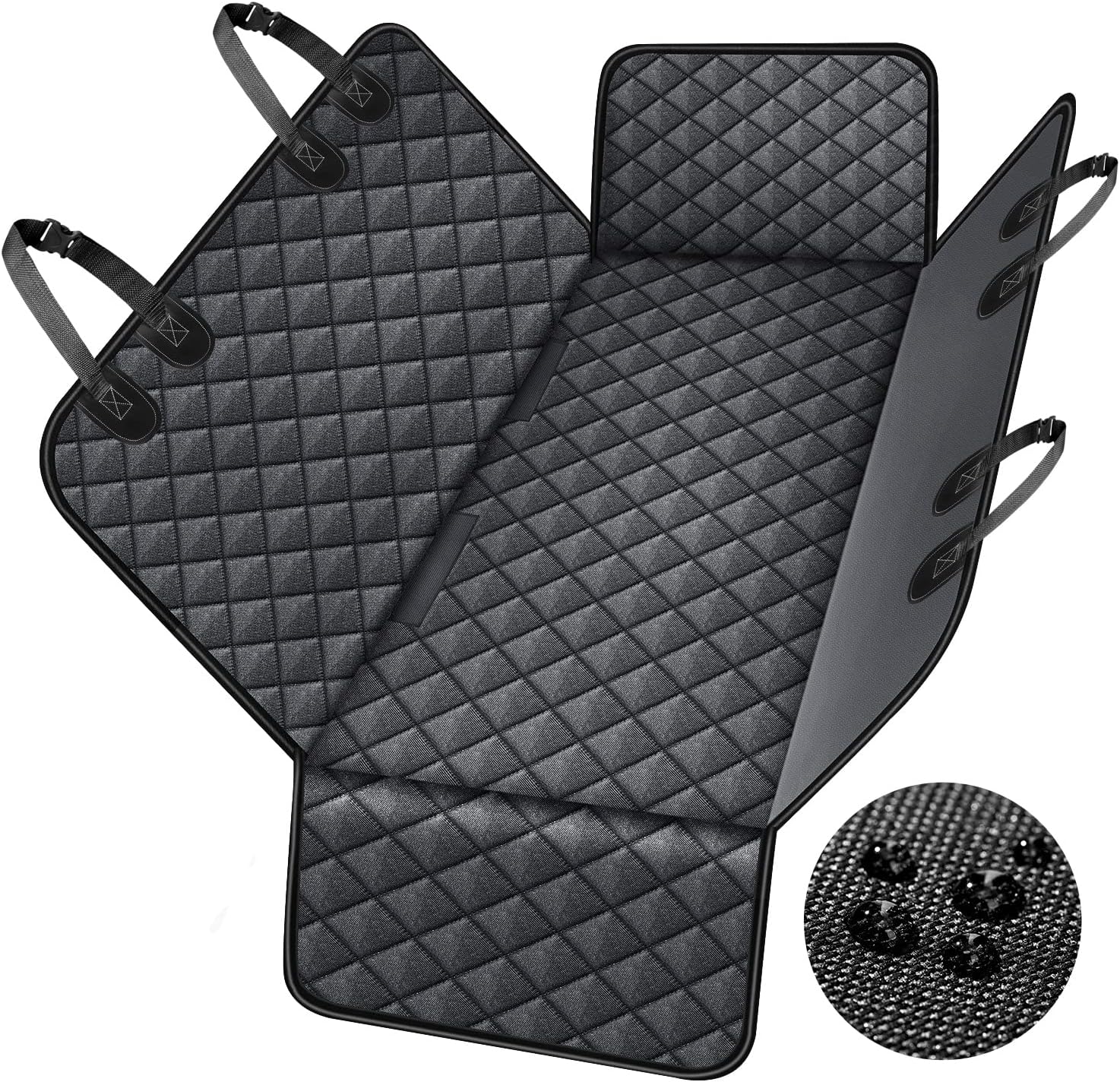 100% Waterproof Dog Car Seat Cover - Heavy Duty 600D Hammock Style Cover For Cars, Trucks & SUVs - View #5