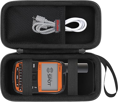 Elonbo Estuche de transporte para Spot X con Bluetooth 2-Way Satellite Messenger, portátil de mano de 2 vías GPS Messenger Bolsa de almacenamiento