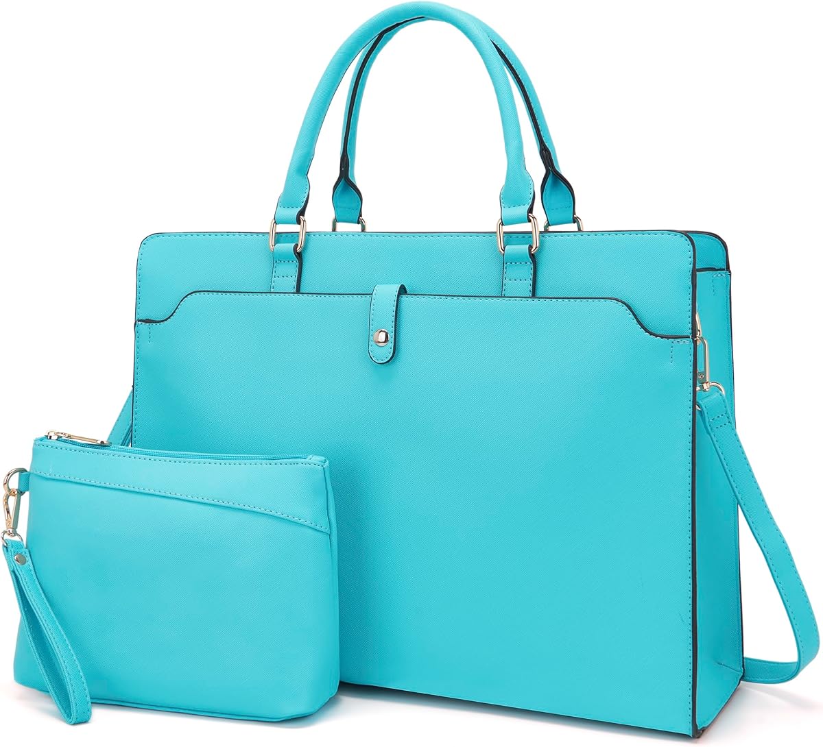 YZAOLL 15.6 Inch Laptop Bag for Women Work Tote Briefcase for Teacher Purse