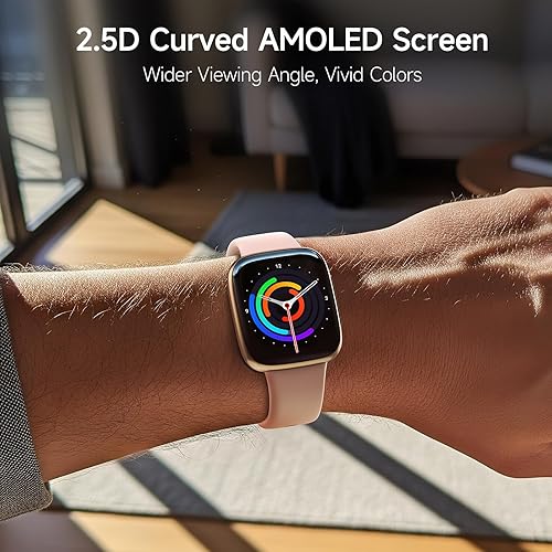 Miniatura 2 de Reloj inteligente para mujer, 1.85 pulgadas AMOLED con pantalla ultra transparente compatible con iPhoneSamsungAndroid, más de 100 modos deportivos