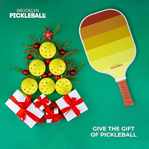 Miniatura 2 de Brooklyn Pickleball Co. - Paleta de pickleball de fibra de carbono prémium, aprobada por USAPA, núcleo de panal, agarre acolchado, elegante paleta