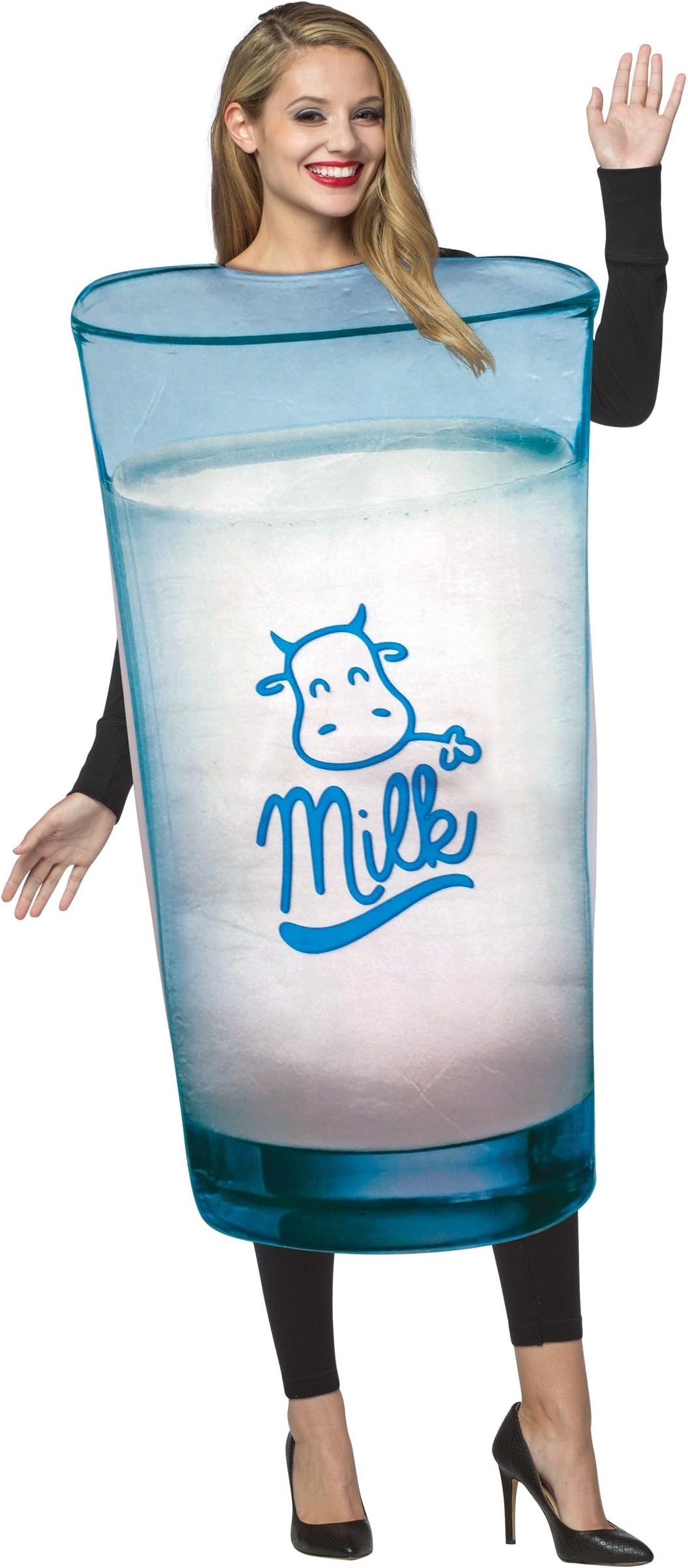Adult Get Real Milk Costume White