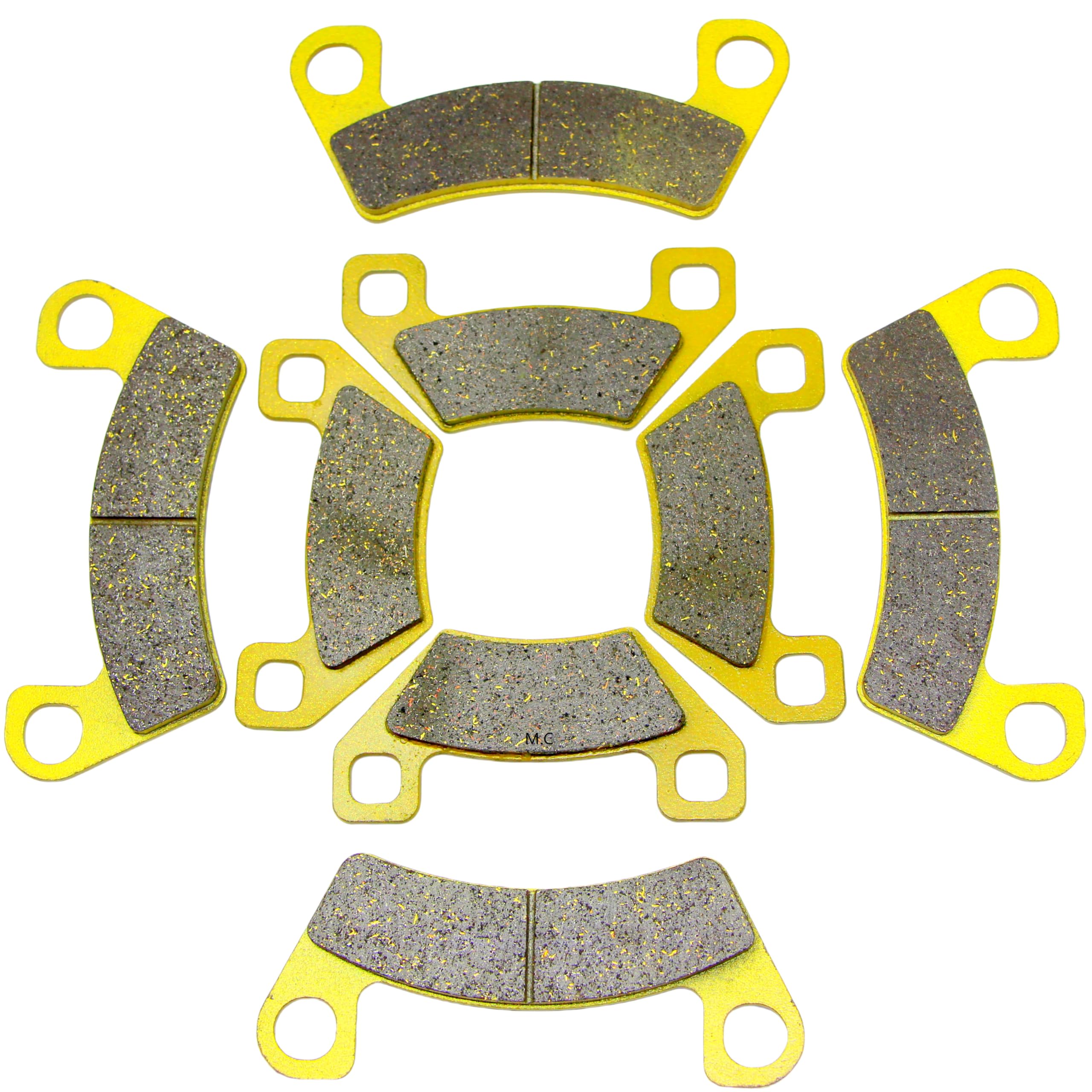 Ceramic Brake Pad Set For Arctic Cat ATV/UTV - Front & Rear, 3-Pack, Fits 1436-420 & Others