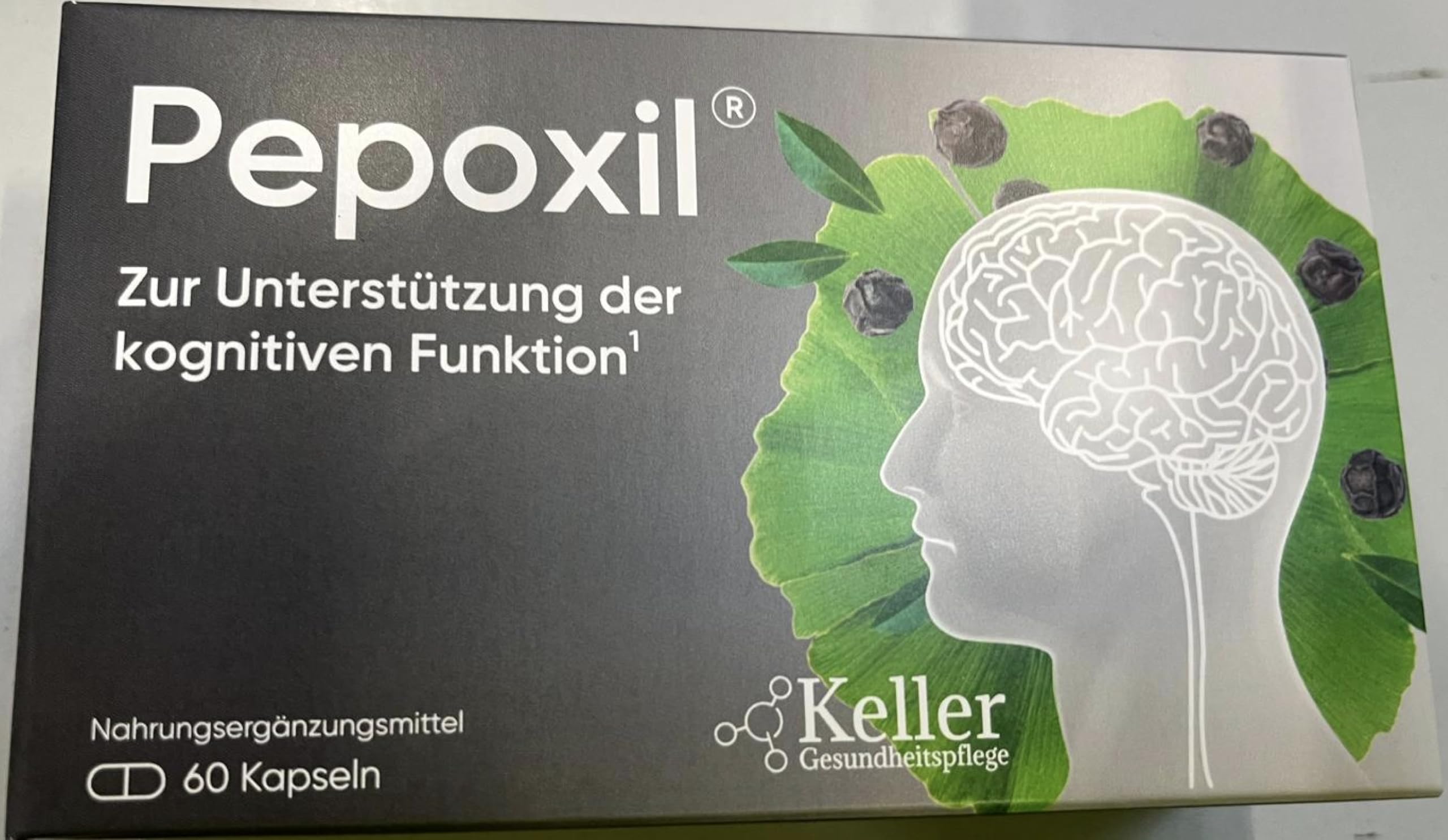 PEPOXIL zur Unterstützung kognitiver funktionen I 60 Stück Hochdosiert mit Nattokinase I fermentierte Sojabohnen, Ginkgo Biloba, Ginseng & Timut Pfeffer-Extrakt - Pflanzliche Rezeptur, PZN 19945625