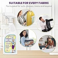 Vista 3 de Grandma's Secret ReFresh N ReWear - Aerosol para eliminar arrugas y olores al instante, aerosol refrescante para tela, sin cloro, blanqueador ni