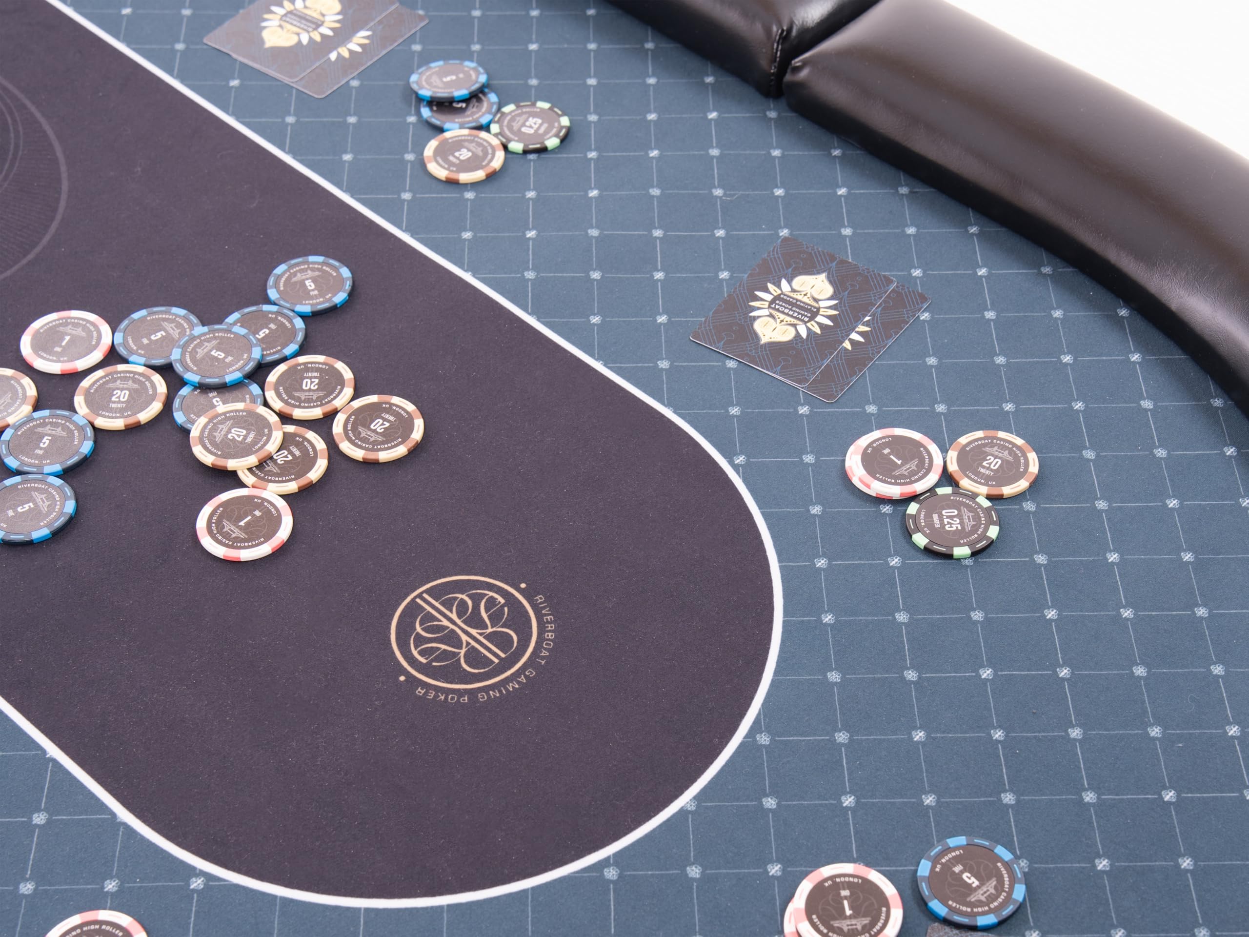 Riverboat Elite Pokertischplatte (Pokertisch) aus Speed Cloth, 180 × 90 cm, faltbar, durchgehende Spielfläche ohne Falz