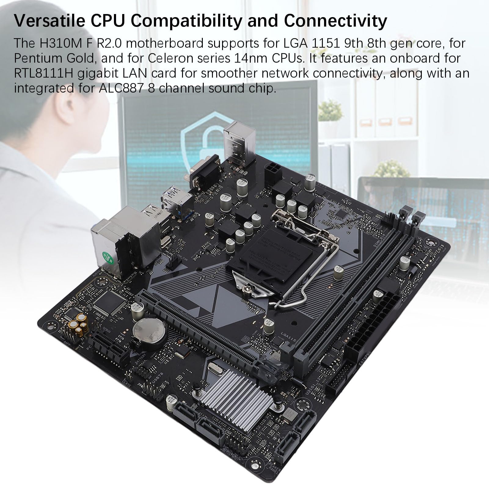 Amazon.com: H310M F R2.0 Motherboard for LGA 1151, Supports