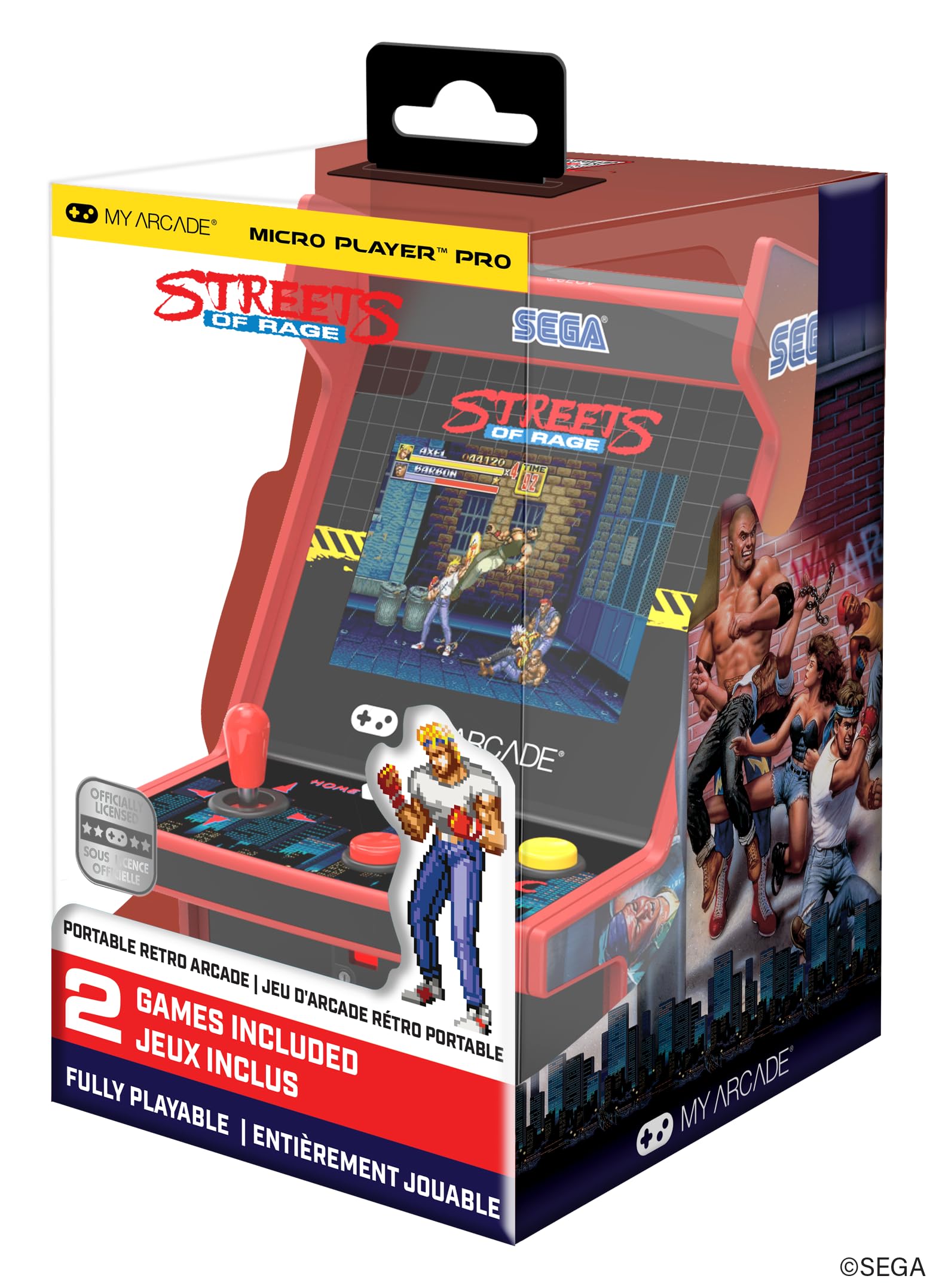 MyArcade DGUNL-7162 Streets of Rage Micro Player Pro Portable Retro Arcade