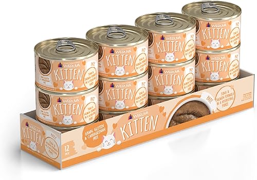 Miniatura 2 de Weruva Fórmula de gatito, atún y salmón en un puré hidratante lata de 3 onzas (paquete de 12)