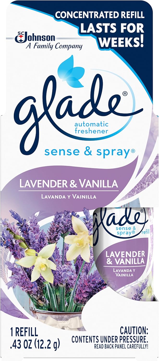Glade Sense & Spray automatic air freshener refill, Lavender and