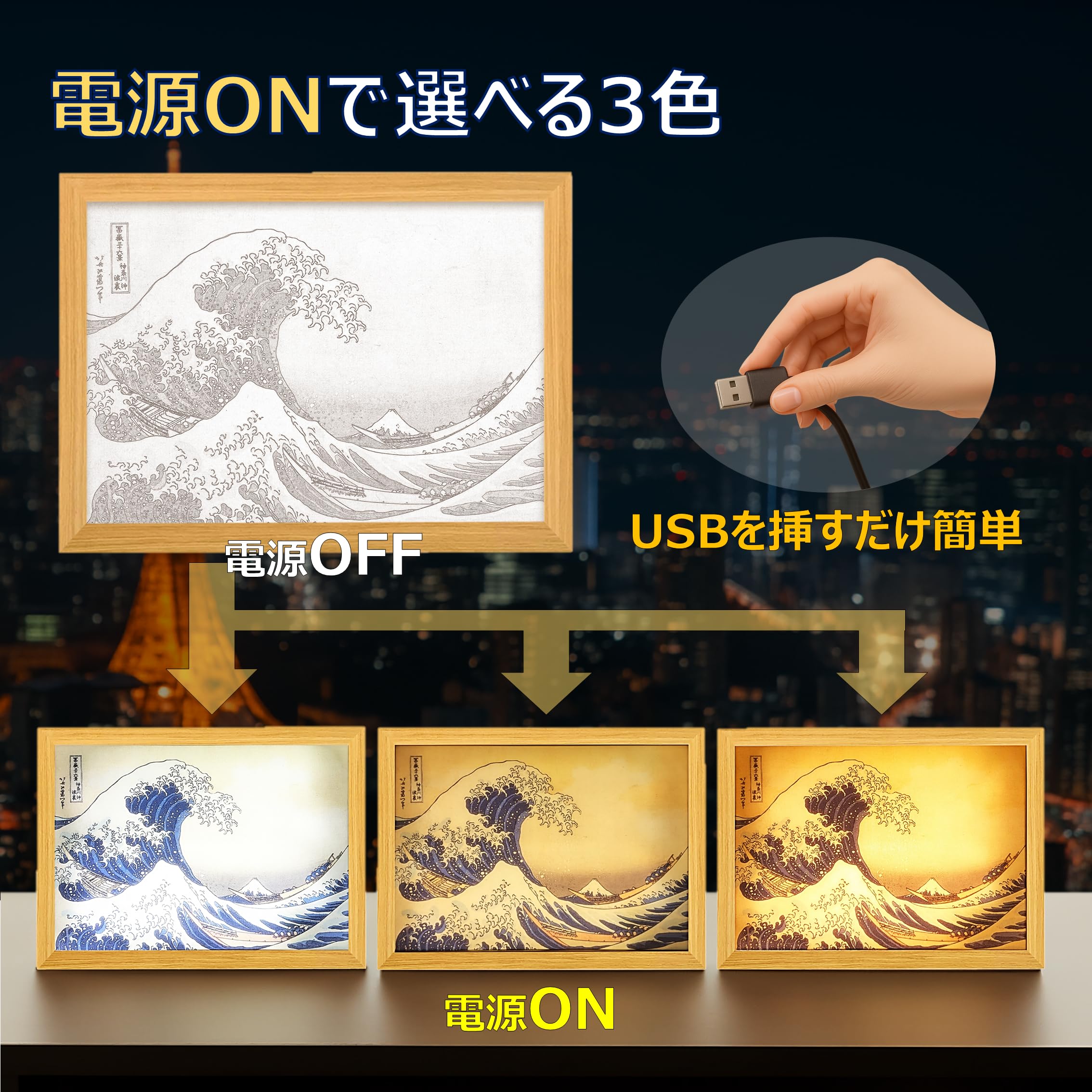 Amazon.co.jp: 【Apollo Craft】Shining Art LED Fashionable Art