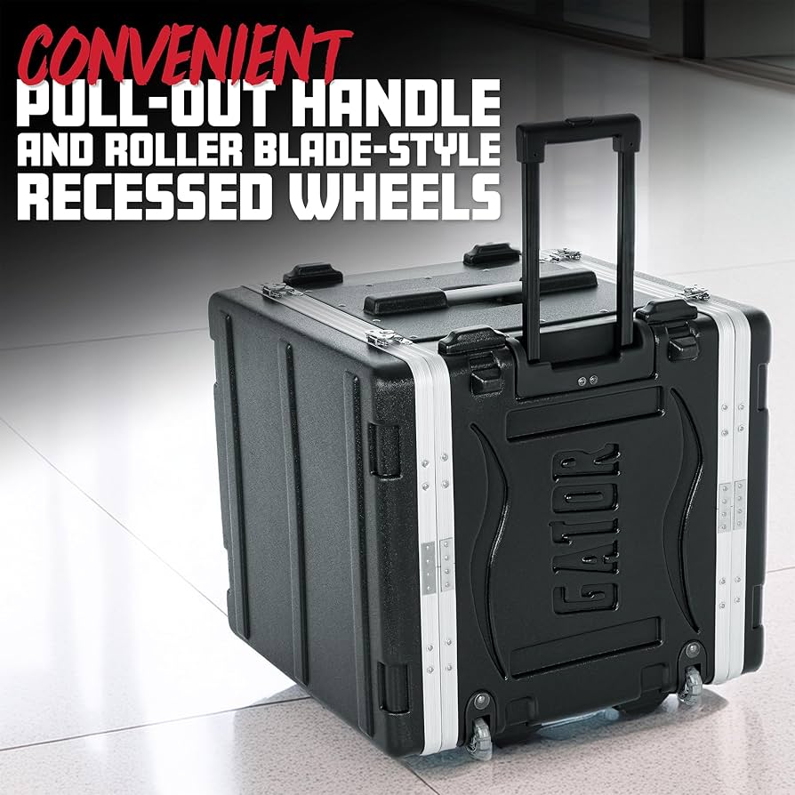 【COM】GATOR 6U ラックケース　黒 GATOR ゲーター ラックケース 軽量PE製 6U GRR-6L (マウント用