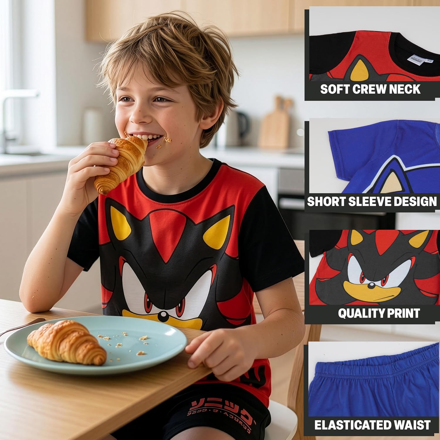 Get Trend Paw Patrol | Sonic | SpongeBob Boys Pajamas Set Toddlers 2 or 4 Pc Short Sleeve Top & Shorts Summer PJs Sleepwear