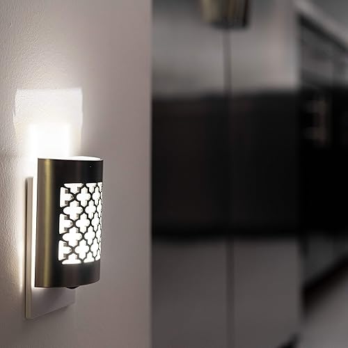 Miniatura 6 de GE CoverLite - Luz nocturna LED, diseño floral, 2 unidades, enchufe, sensor de atardecer al amanecer, decoración del hogar, para ancianos, ideal