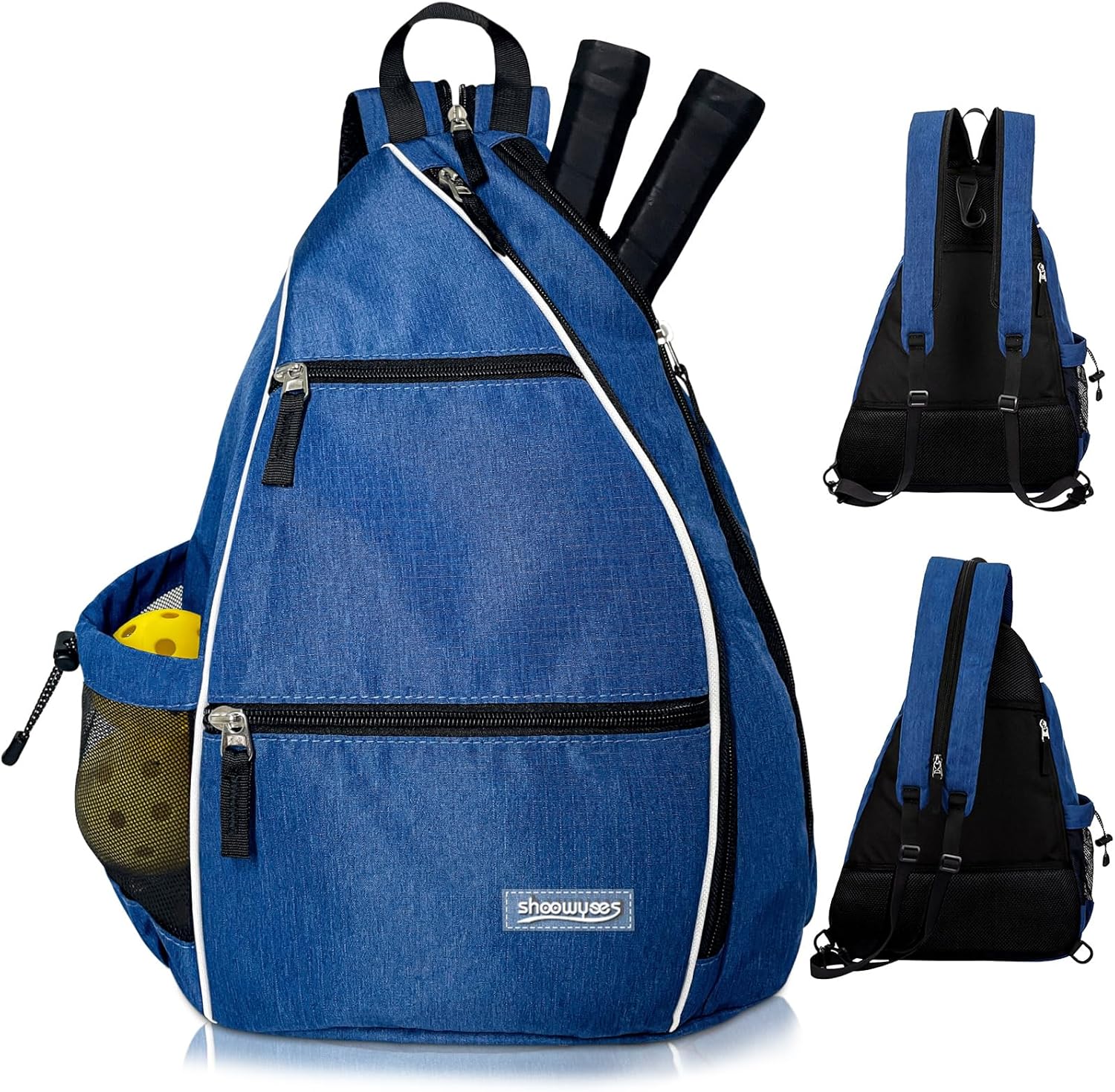 Pickleball Tennis Bag Backpack for Men Women - Sports Crossbody Franklin Pickle Ball Tennis Travel Sling Bag