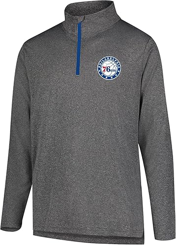 Miniatura 41 de Ultra Game Mens NBA Official Quarter Zip Long Sleeve Pullover T-Shirt Color del equipo,Gris Caliente Carbón,Negro,https://www.amazon.com/dp/undefined