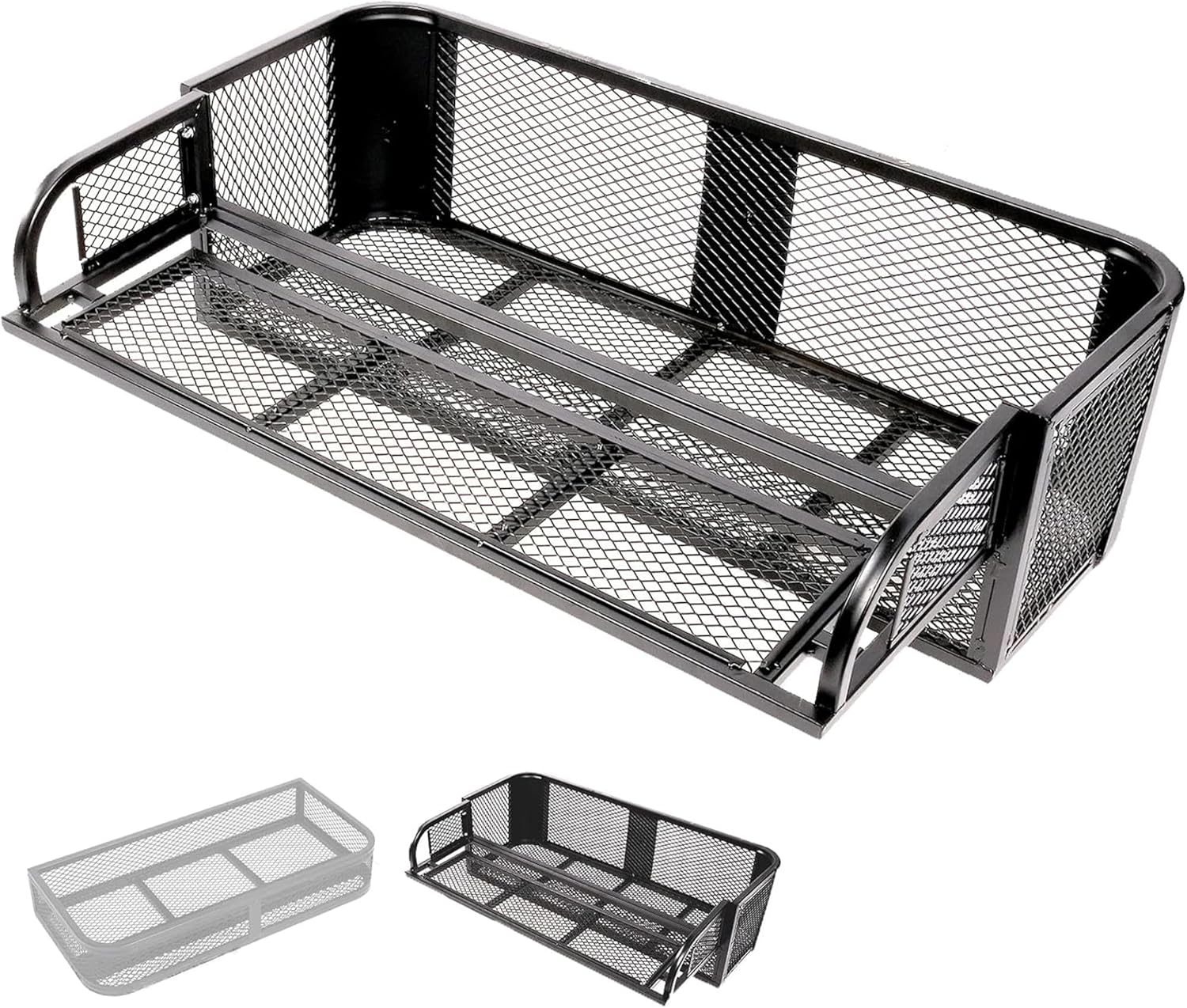 Amazon.com: Zibomm Universal Storage Drop Basket ATV Rear Rack 500 lbs ...