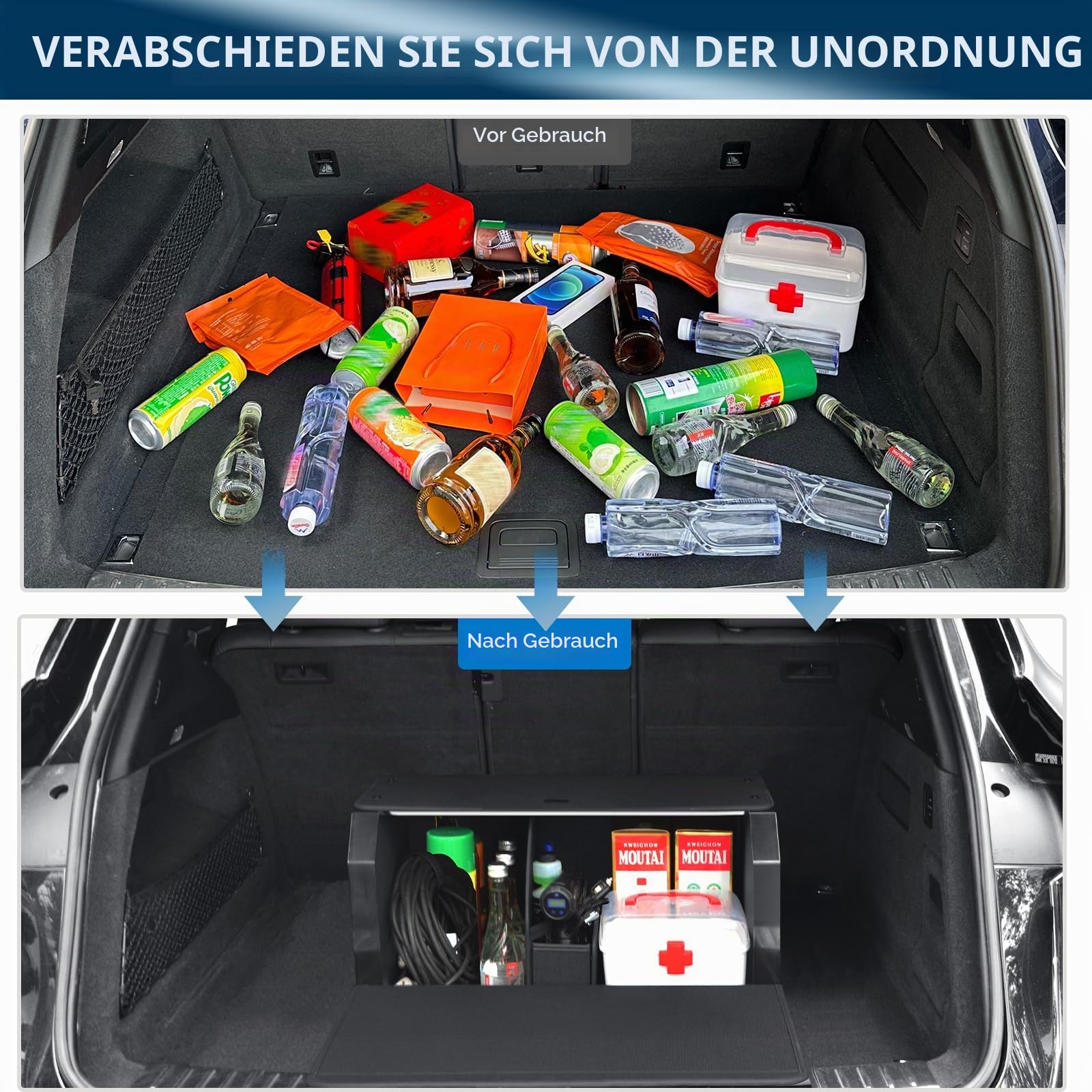 Magnetische Gepäckaufbewahrungstasche Deckel zur Aufbewahrung im Kofferraum