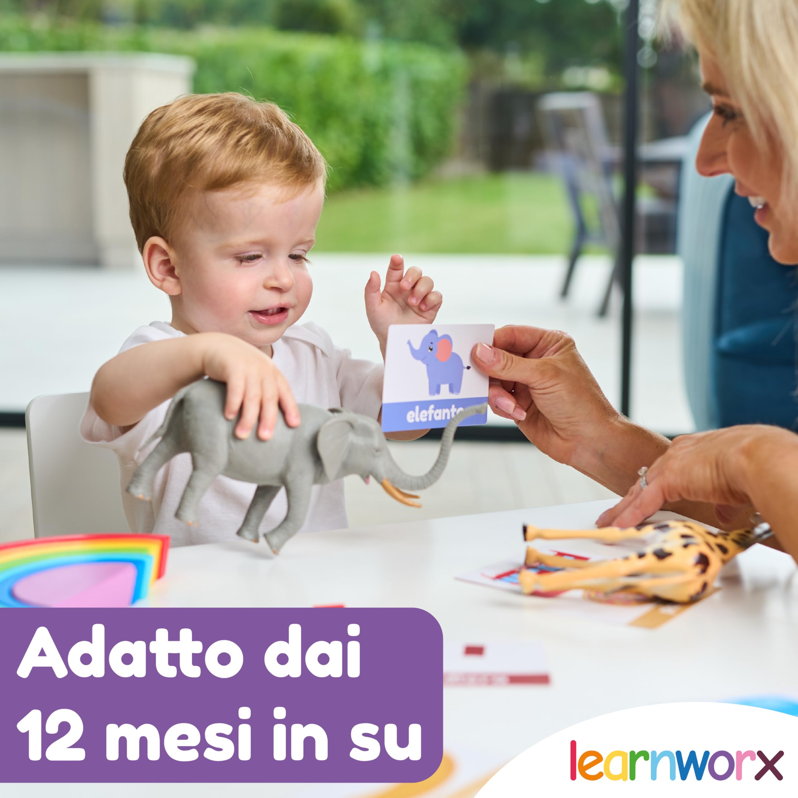 Flashcards Prime Parole | Bambini 1-3 Anni | Carte Educative | Alphabet Lettere Numeri Colori Forme Animali | 101 Carte di Apprendimento | Dai 12 Mesi | Gioco Linguaggio & Sviluppo