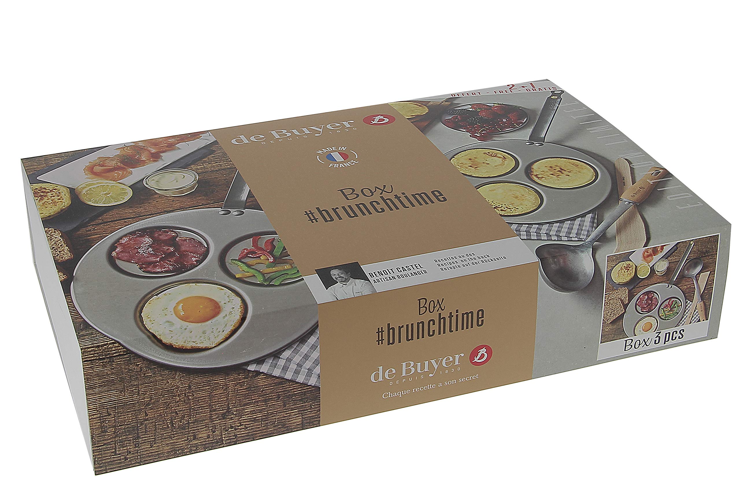 De Buyer 5612.01 Box #BRUNCHTIME: TRIBLINIS + Spatula + LOUCHE