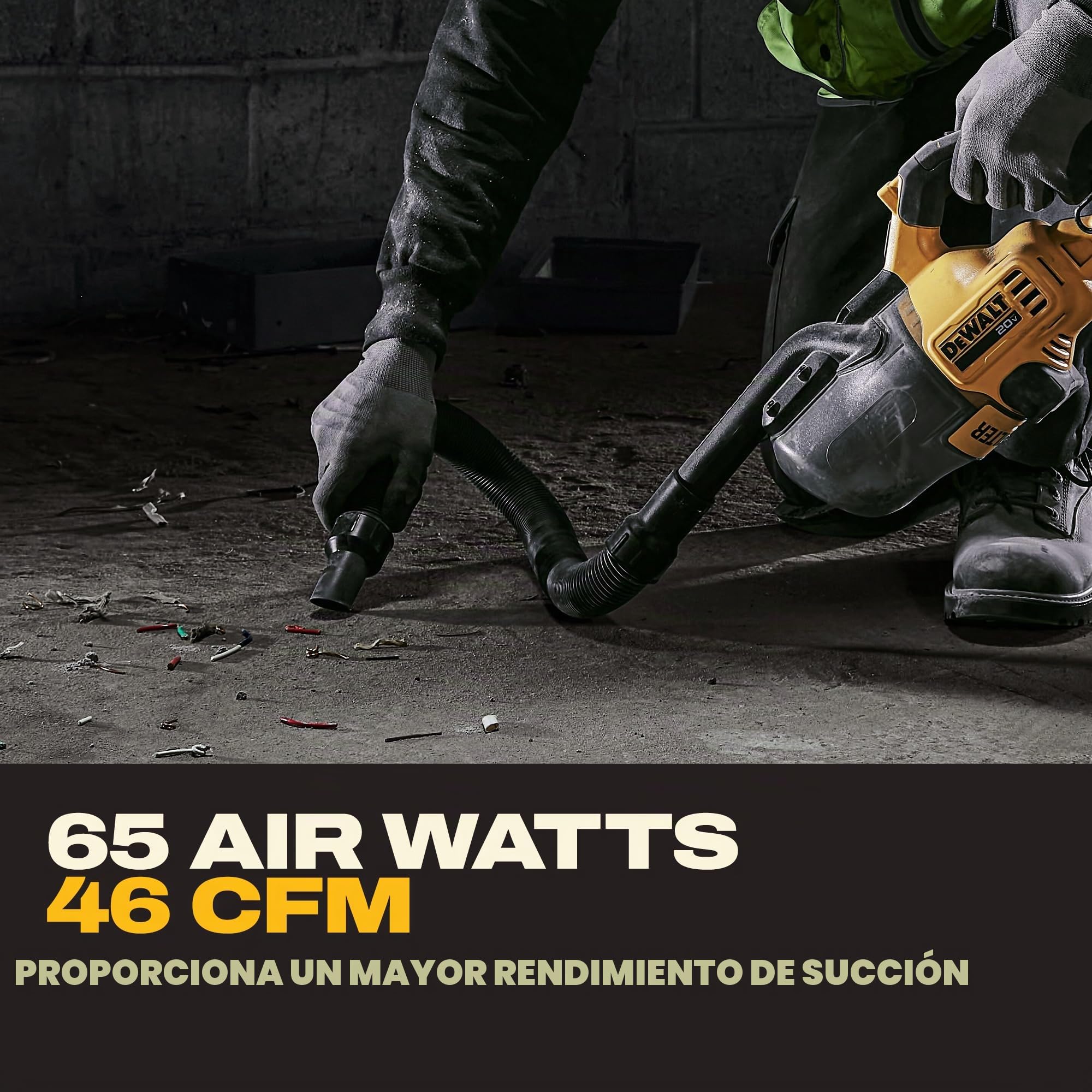 DEWALT DCV501HB, aspiradora, mezcla, amarillo, talla única