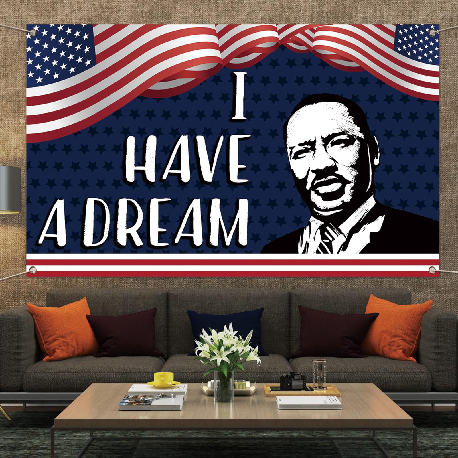 Martin Luther King Jr. Fotohintergrund – 180 X 110 Cm, 600D Oxford-Stoff, Für Black History Month & Dekoration