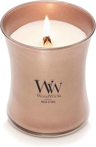 Vista 33 de WoodWick - Vela mediana de reloj de arena, aroma Fireside, cera de mezcla de soja prémium, se agrieta mientras se quema, perfecta para regalo, 9.7