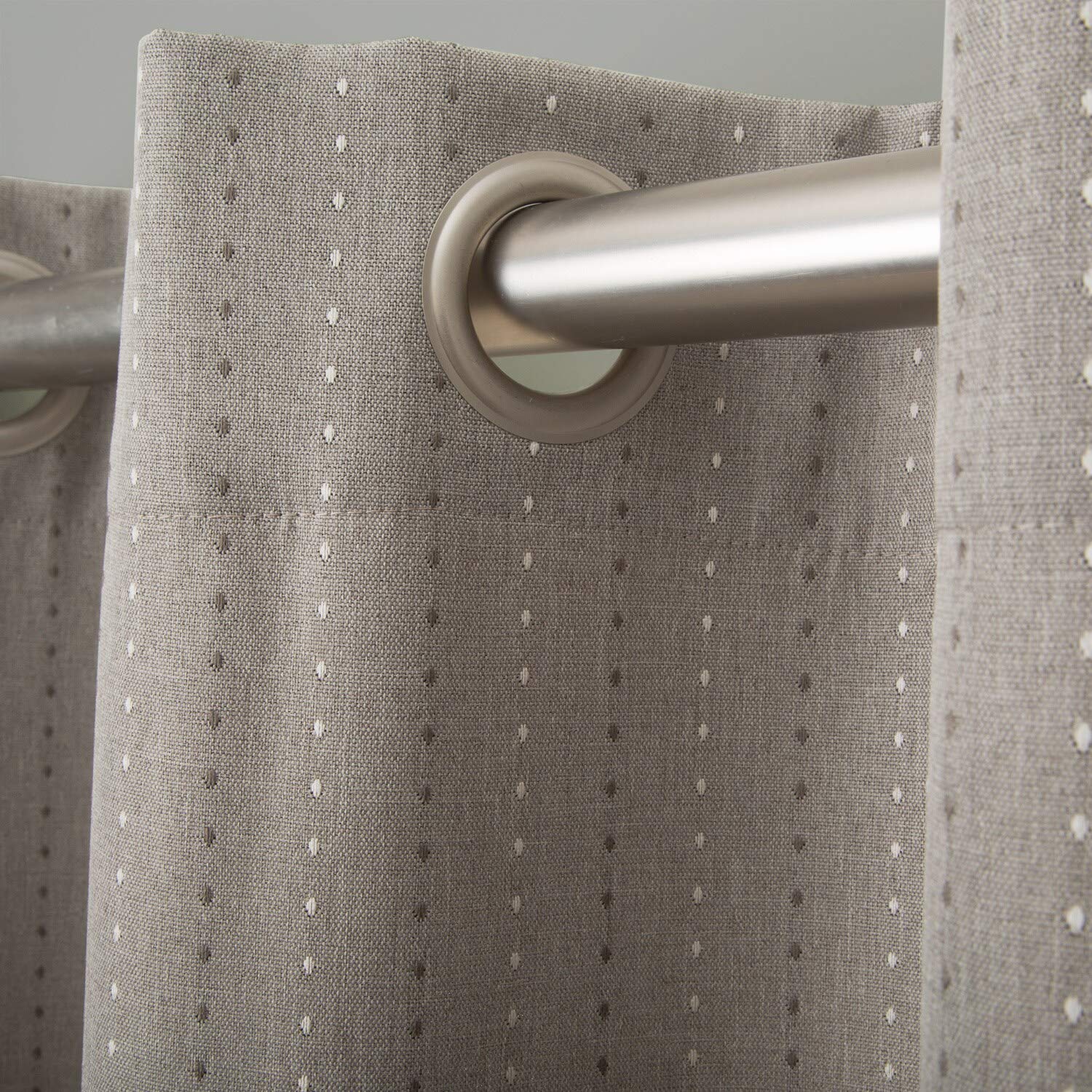 Ricardo Grand Pointe Grommet Blackout Patio Panel with Attachable Wand Natural