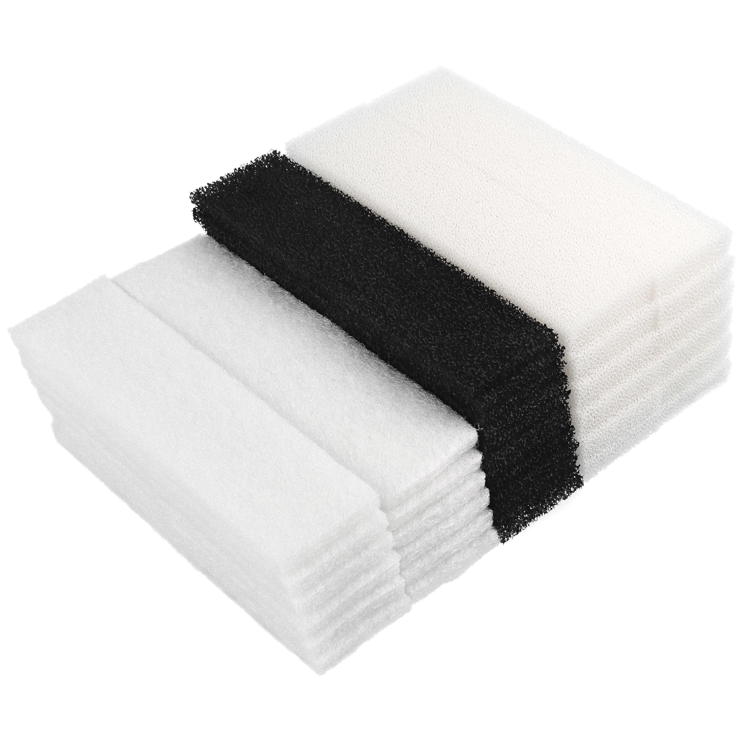 Filtres en mousse pour Fluval U4, kit charbon et polyester contre les odeurs d'eau d'aquarium