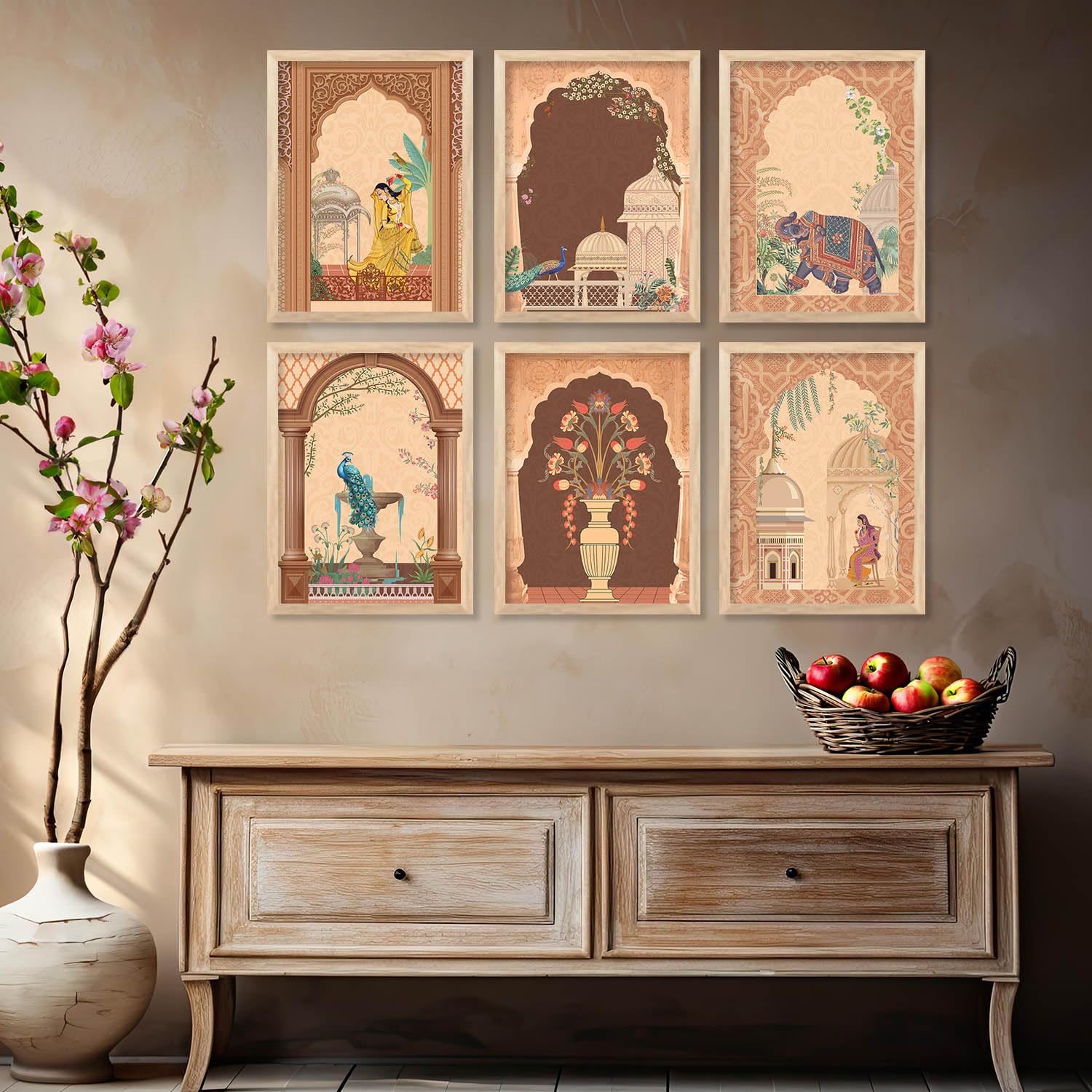 kotart - Pichwai Wall Art Home Decor For Living Room Bedroom Office | Pichwai Poster With Frame (13X17 INCH, B) (B0D2RKCS4X) Amazon Price History, Amazon Price Tracker