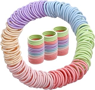 200PCS Elastic Hair Ties, No Crease Hair Small Ponytail Holders for Kids Girls Baby Toddler, Marcon Color, Hair Holiday Accessories