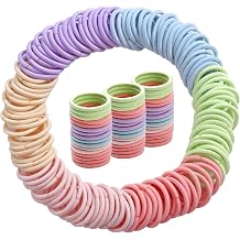 200PCS Elastic Hair Ties, No Crease Hair Small Ponytail Holders for Kids Girls Baby Toddler, Marcon Color, Hair Holiday Accessories