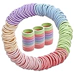 200PCS Elastic Hair Ties, No Crease Hair Small Ponytail Holders for Kids Girls Baby Toddler, Marcon Color, Hair Holiday Accessories