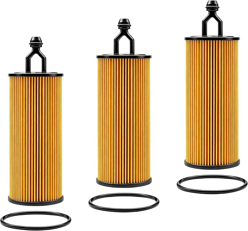 Filtro de óleo do motor AngyMeck WL10010 para Chrysler, Dodge, Jeep e Ram – Kit com 3 unidades