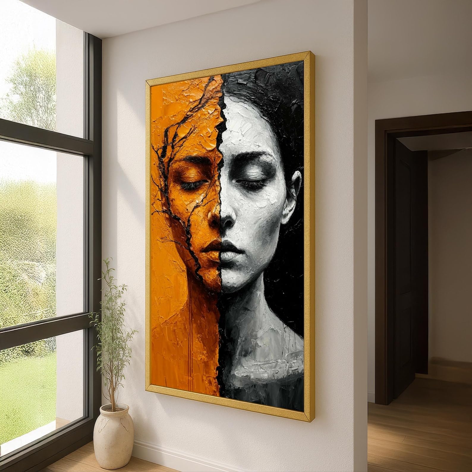 Affiches et impressions décoratives modernes de portrait abstrait