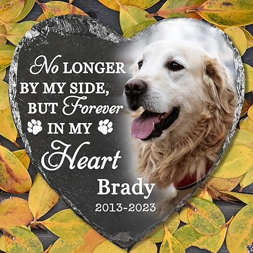 Piedra conmemorativa para perros, regalos conmemorativos para mascotas, regalos conmemorativos para perros por pérdida de perro, regalos por pérdida