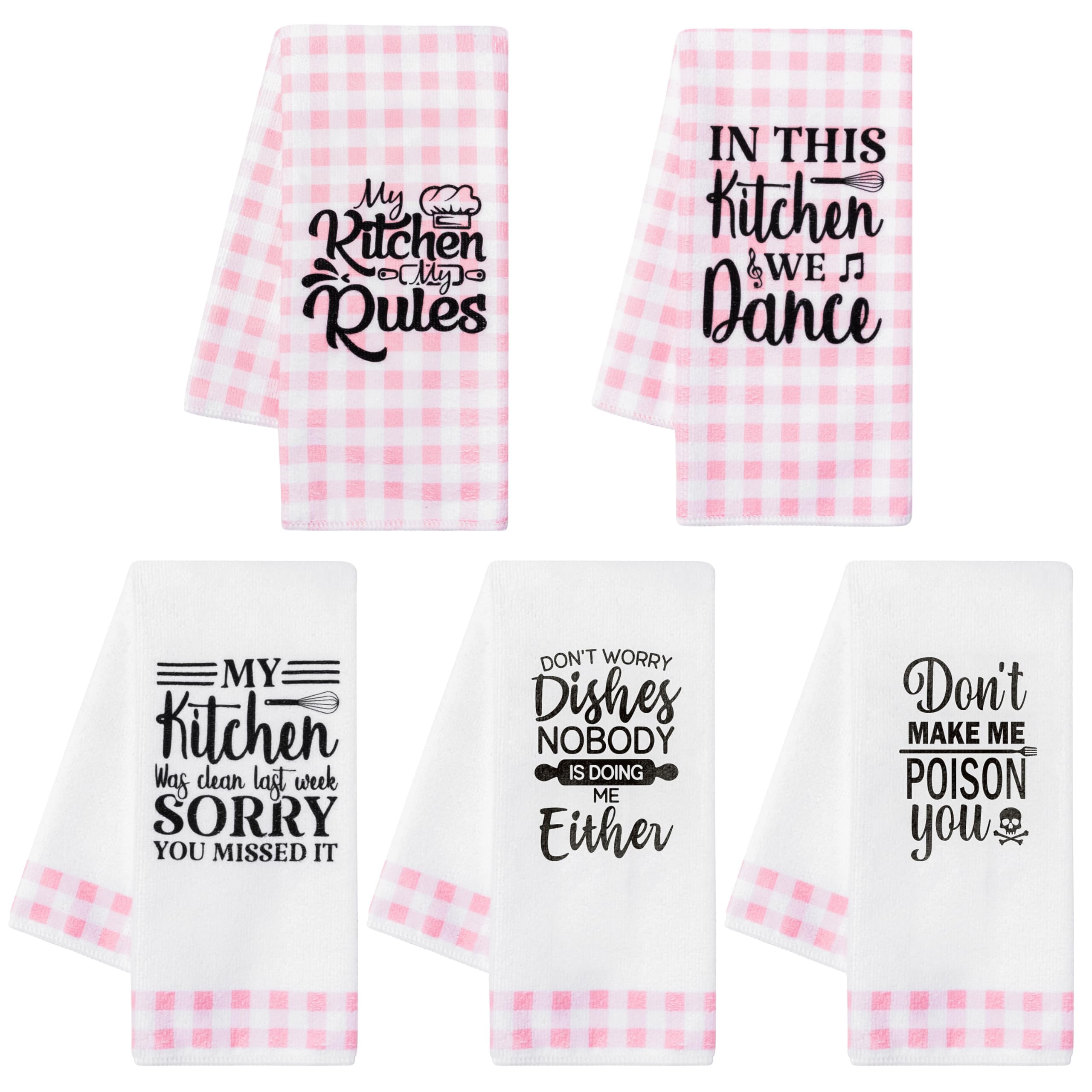 R HORSE Pink Kitchen Towels