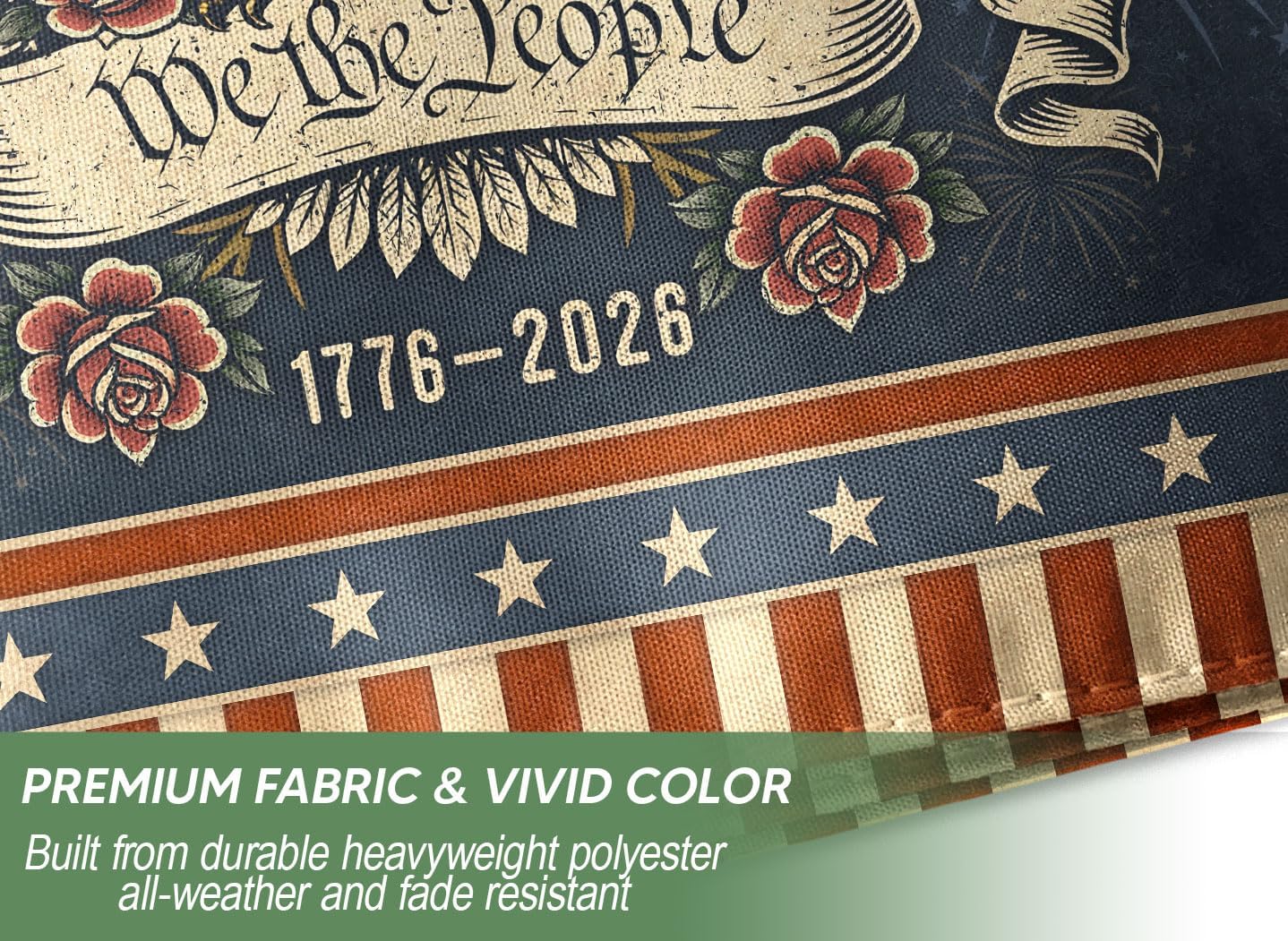 Garden Flags For Outside, 250 Anniversary Usa Flag, 1776-2026 Commemorative, 250th Anniversary Patriotic Design, American Flag With Eagle, Front And Back Print 3 (12x18 Inch)
