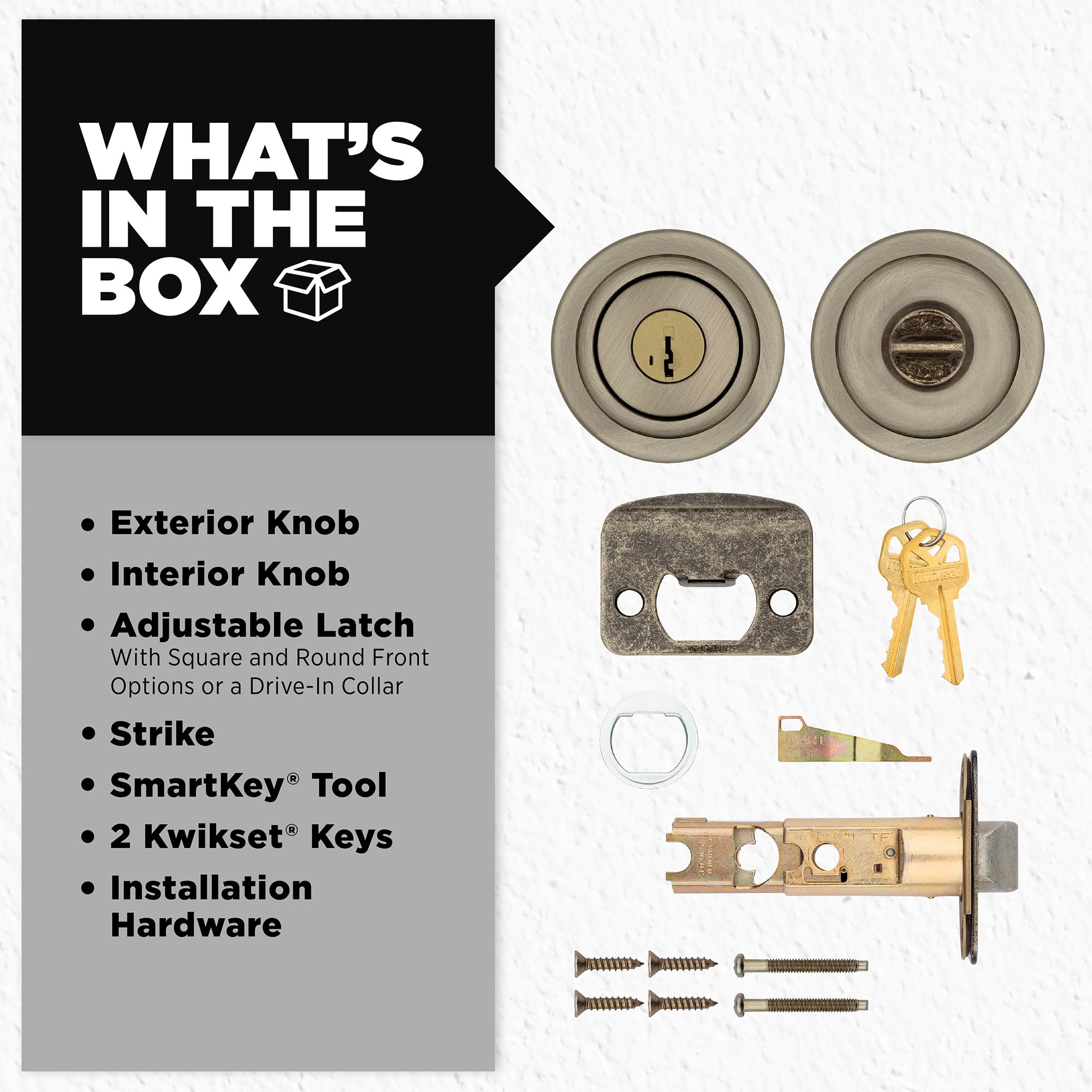 Kwikset Tylo Keyed Entry Knob - Secure & Stylish -6