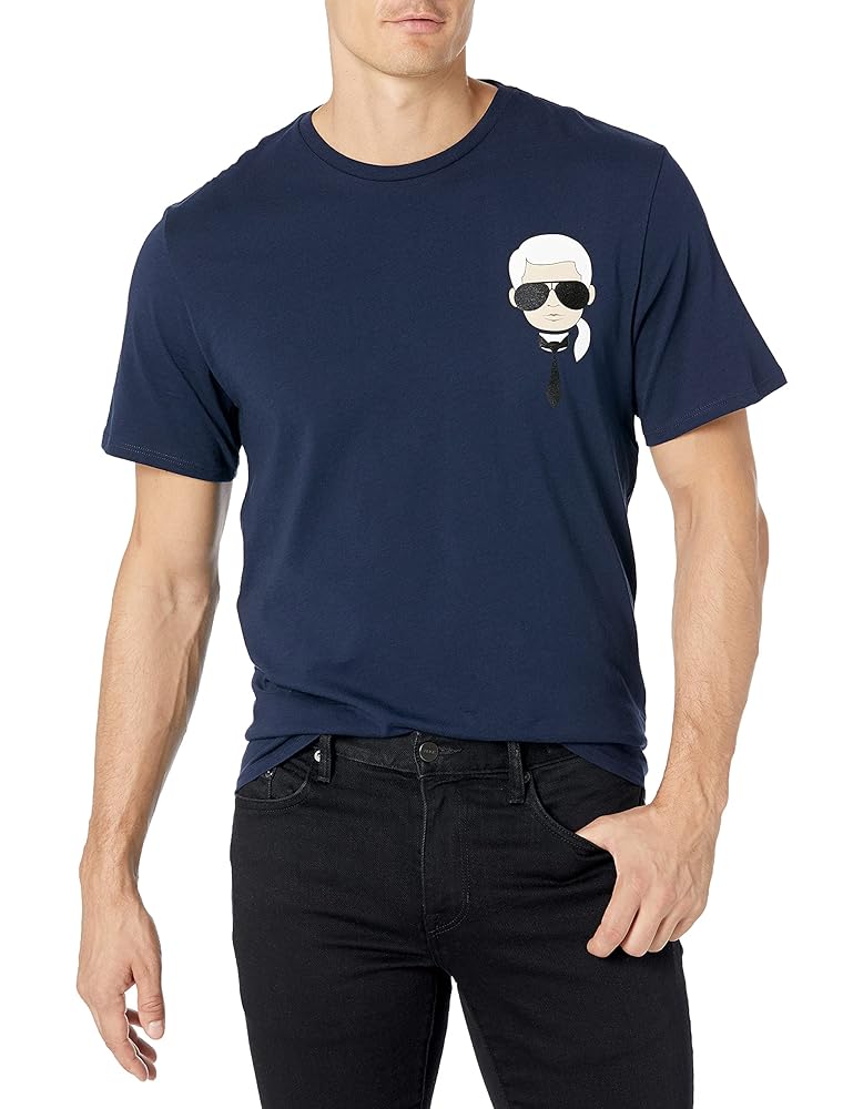 KARL LAGERFELD カルスタシオメッシュスハンコルトレス Karl Lagerfeld Paris mens Kocktail Karl Short Sleeve Crew