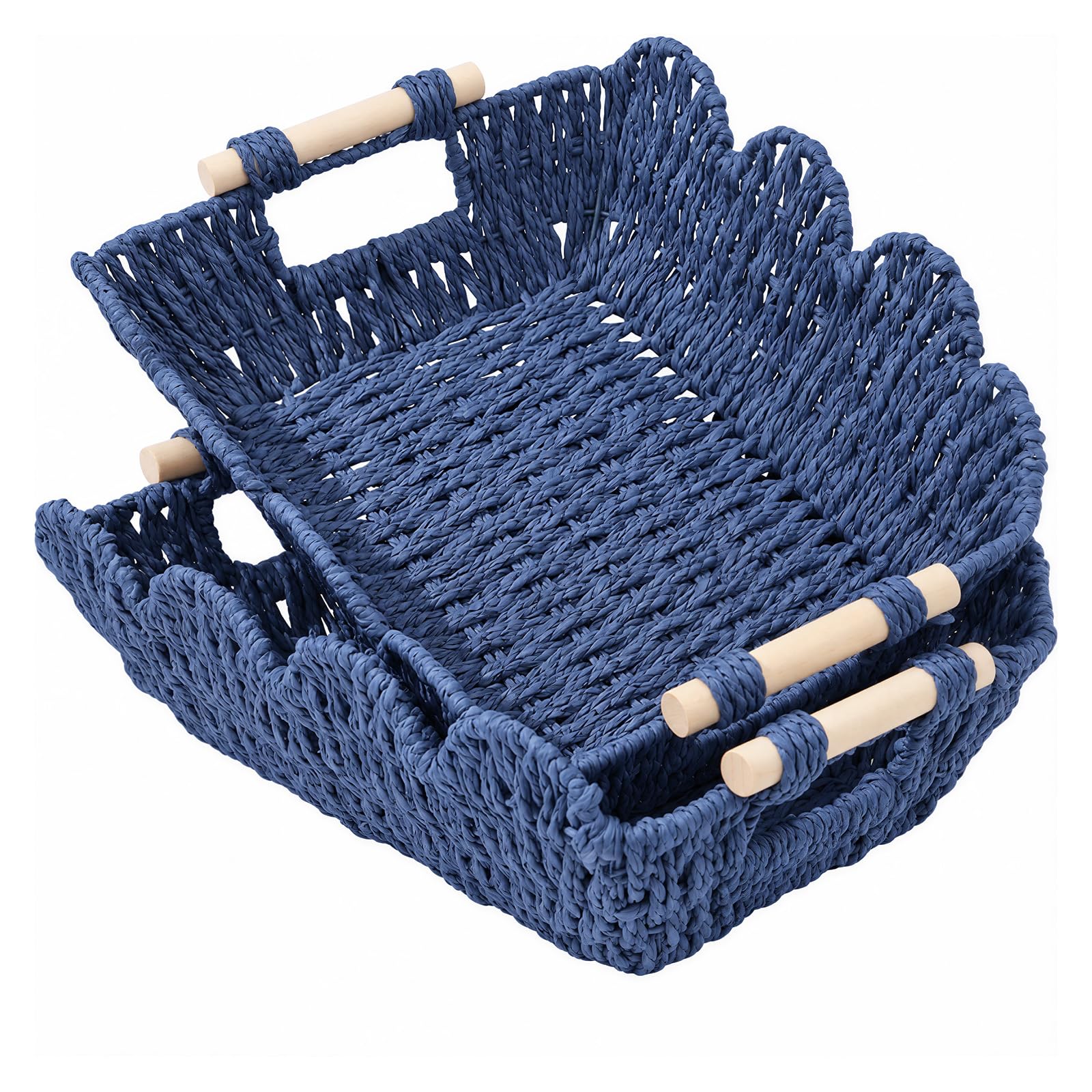 Cute Wicker Baskets - Natural Water Hyacinth -10