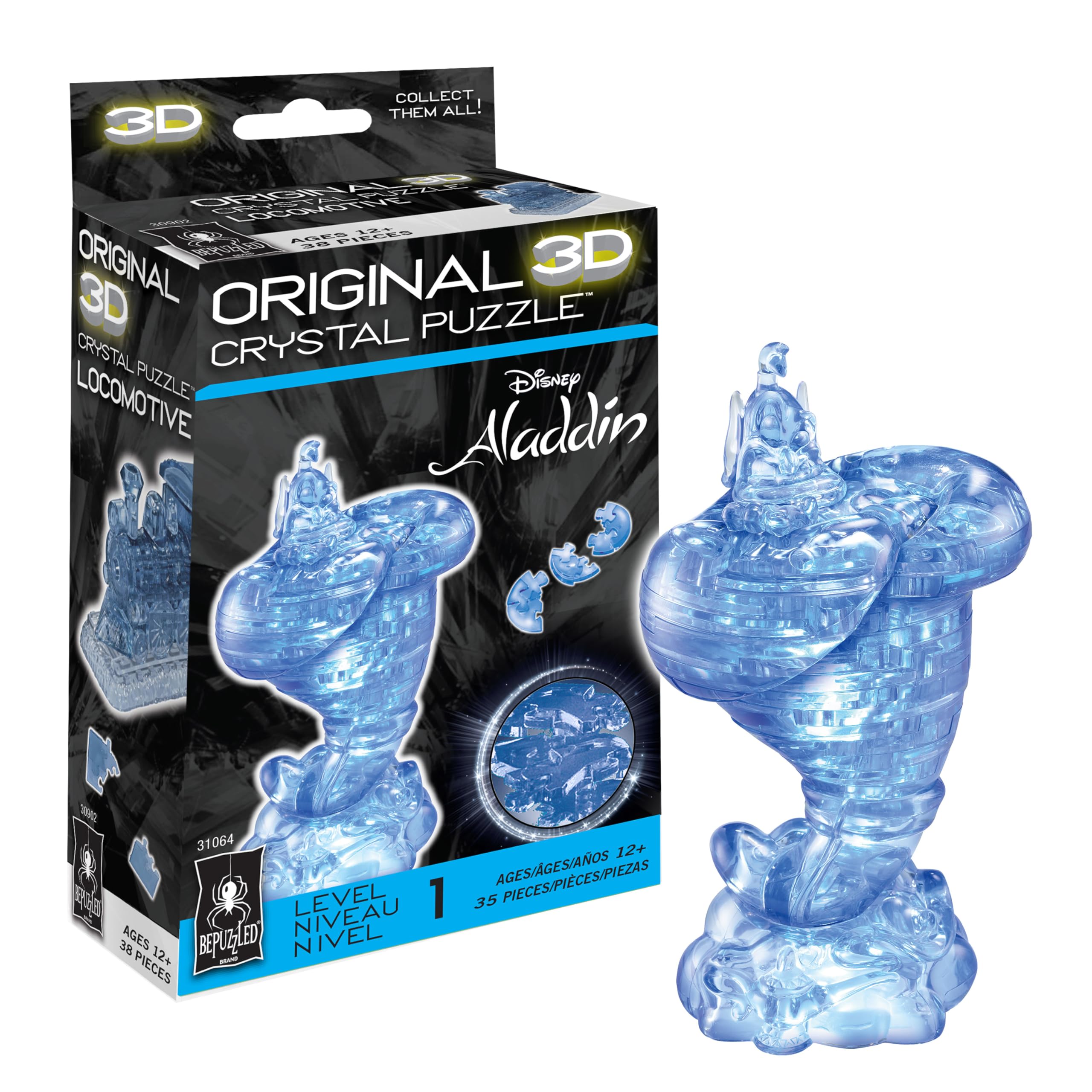 Amazon.com: BePuzzled Original 3D Crystal Jigsaw Puzzle - Genie Amazon.com: BePuzzled Original 3D Crystal Jigsaw Puzzle - Genie